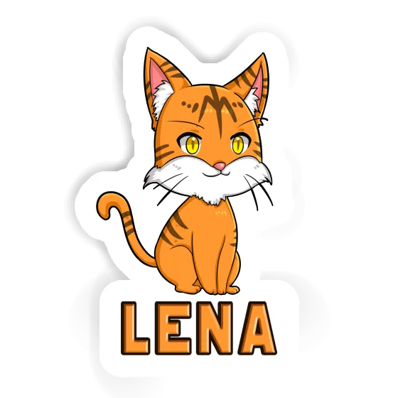 Chat Autocollant Lena Laptop Image