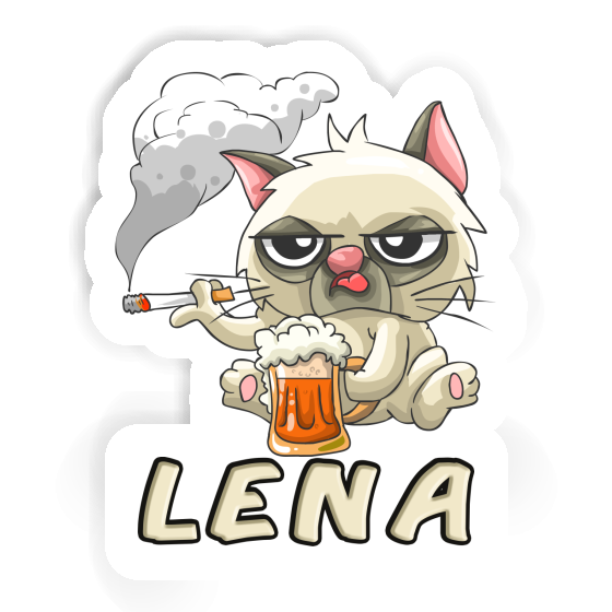 Autocollant Chat fumeur Lena Gift package Image