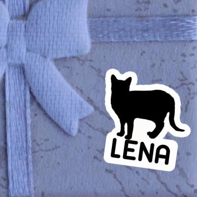 Lena Autocollant Chat Notebook Image