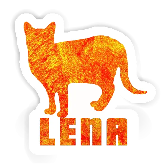 Cat Sticker Lena Laptop Image