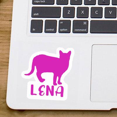 Sticker Cat Lena Laptop Image