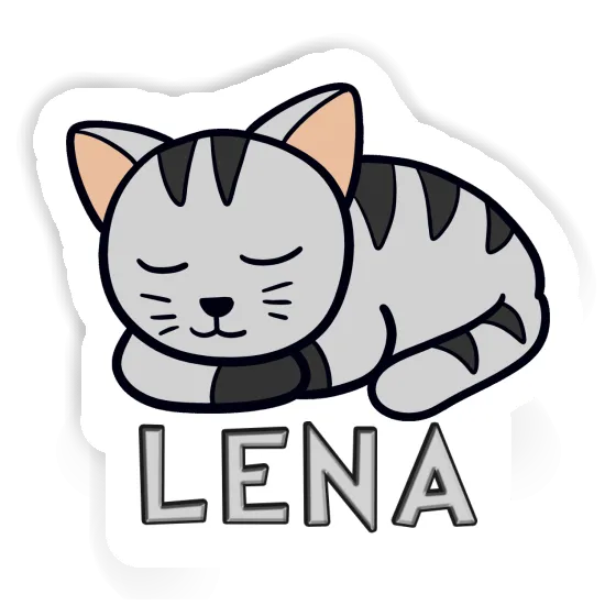 Cat Sticker Lena Laptop Image