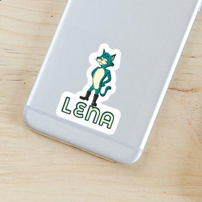 Lena Sticker Standing Cat Gift package Image