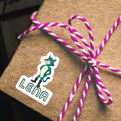 Sticker Lena Cat Gift package Image