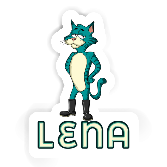 Autocollant Chat Lena Gift package Image