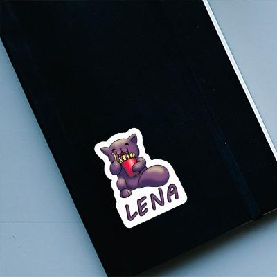 Lena Autocollant Chat-frites Image