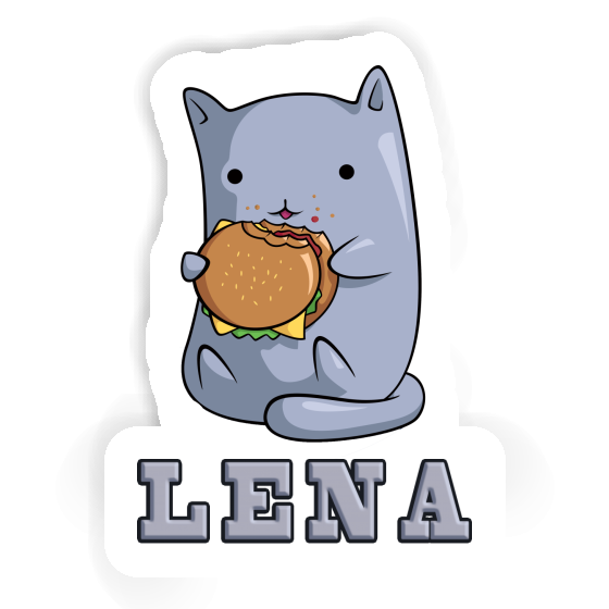 Lena Autocollant Chat Notebook Image