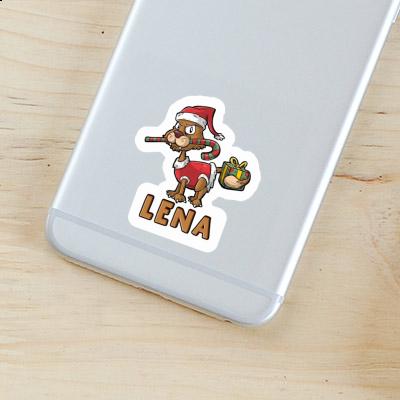 Lena Sticker Christmas Cat Gift package Image