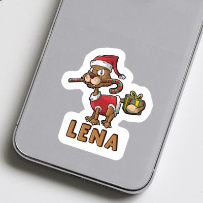 Lena Sticker Christmas Cat Laptop Image