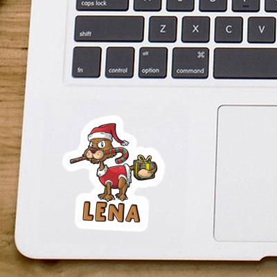 Lena Sticker Christmas Cat Laptop Image