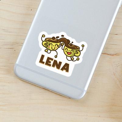 Lena Sticker Coffee Laptop Image