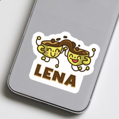 Lena Sticker Coffee Image