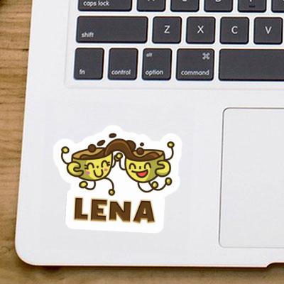 Lena Sticker Coffee Laptop Image