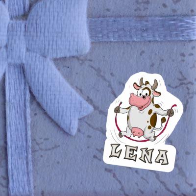 Cow Sticker Lena Laptop Image