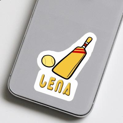 Lena Sticker Cricket Bat Laptop Image