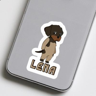 Sticker Lena German Wirehaired Pointer Gift package Image