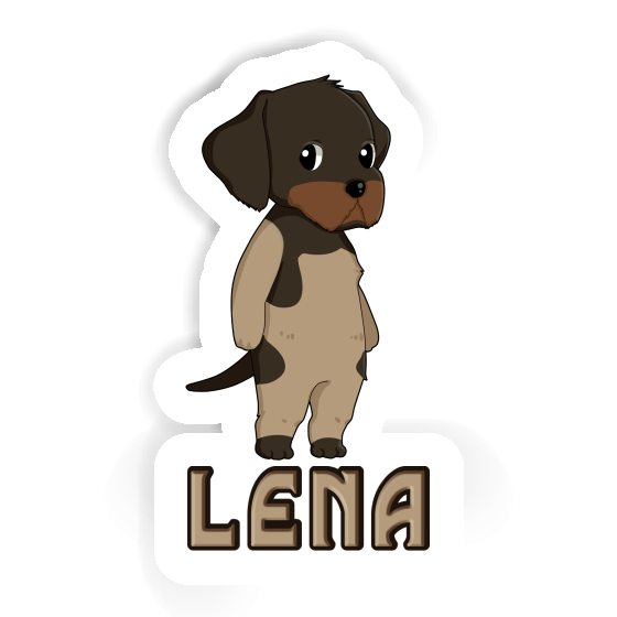 Sticker Lena German Wirehaired Gift package Image