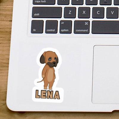 Lena Autocollant Dogue allemand Laptop Image