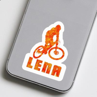 Lena Autocollant Downhiller Laptop Image