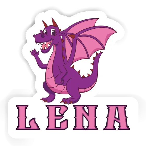 Aufkleber Drache Lena Notebook Image