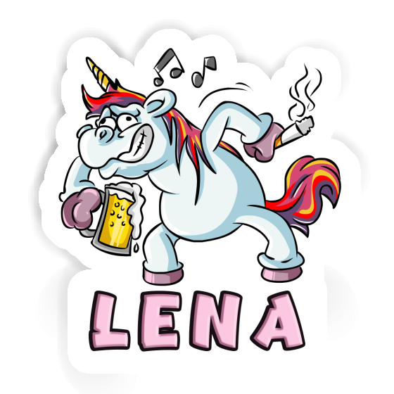 Aufkleber Einhorn Lena Laptop Image