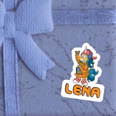 Lena Autocollant Licorne hip-hop Laptop Image