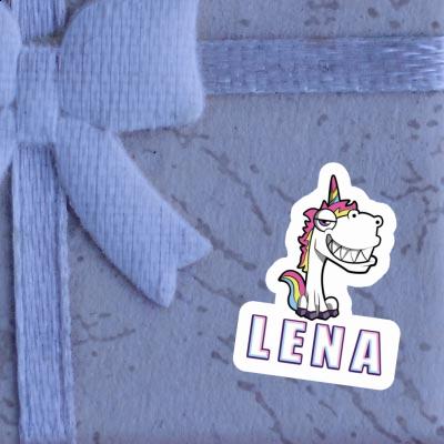 Sticker Lena Grinning Unicorn Notebook Image