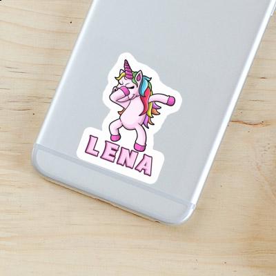 Sticker Dabbing Unicorn Lena Laptop Image