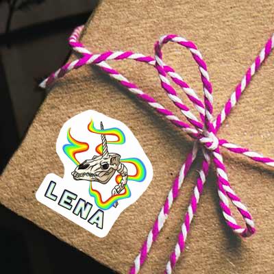 Lena Sticker Unicorn Skull Notebook Image