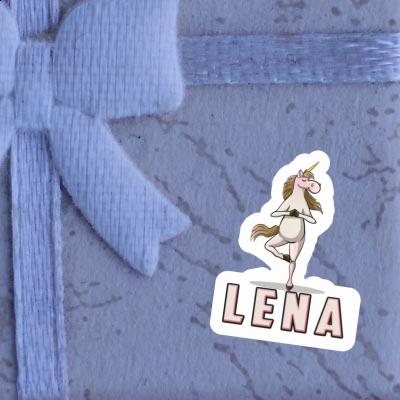 Sticker Yoga Unicorn Lena Notebook Image