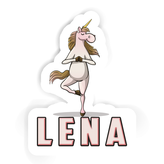 Sticker Yoga Unicorn Lena Notebook Image