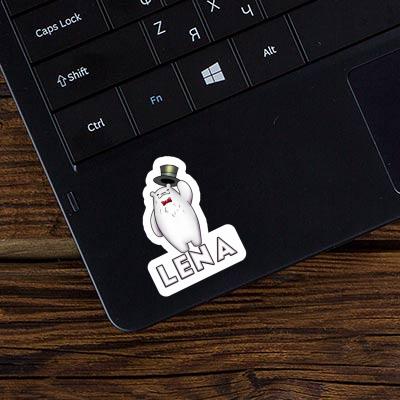 Ice Bear Sticker Lena Laptop Image