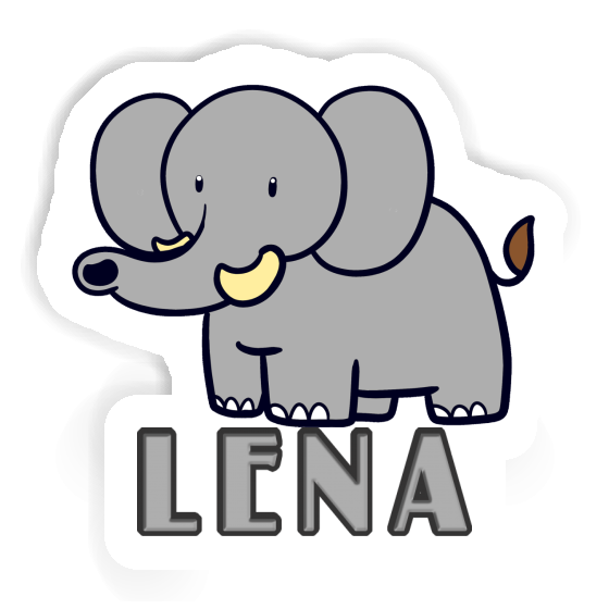 Lena Sticker Elephant Notebook Image