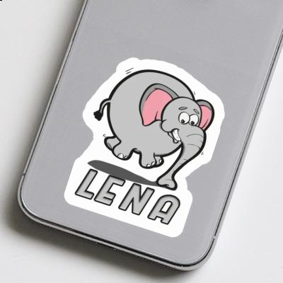 Sticker Lena Jumping Elephant Image