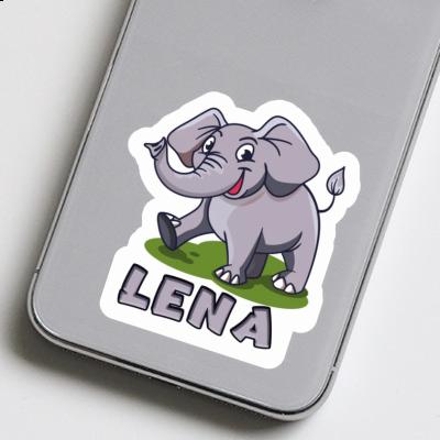 Elefant Aufkleber Lena Notebook Image