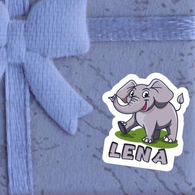 Elefant Aufkleber Lena Notebook Image