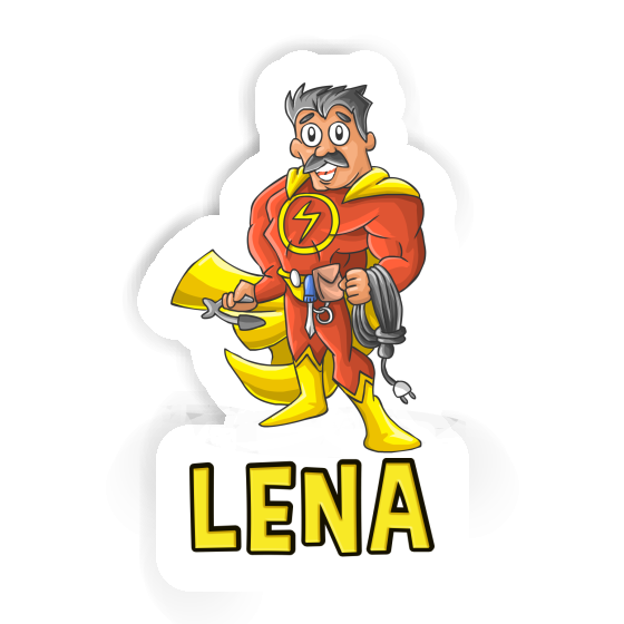 Sticker Lena Electrician Notebook Image