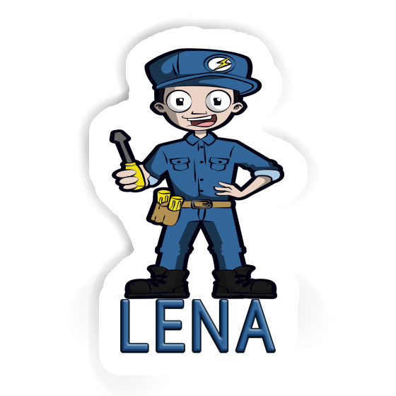 Lena Sticker Electrician Notebook Image