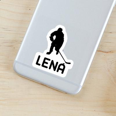 Sticker Hockey Player Lena Laptop Image