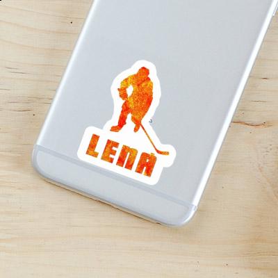 Sticker Lena Eishockeyspieler Notebook Image