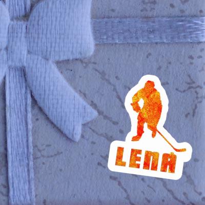 Sticker Hockey Player Lena Notebook Image