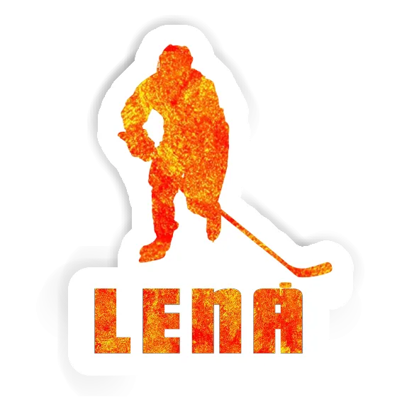 Sticker Lena Eishockeyspieler Notebook Image