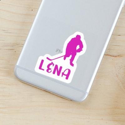 Lena Sticker Hockey Player Notebook Image