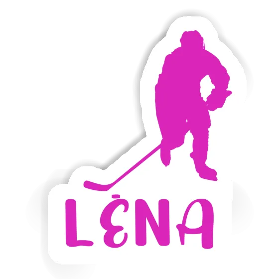 Sticker Eishockeyspielerin Lena Notebook Image