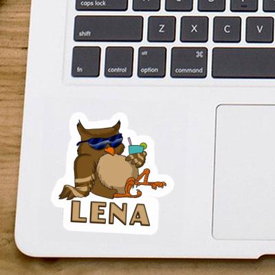 Cool Owl Sticker Lena Notebook Image