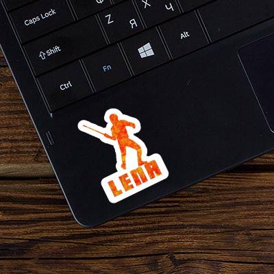 Sticker Fencer Lena Laptop Image