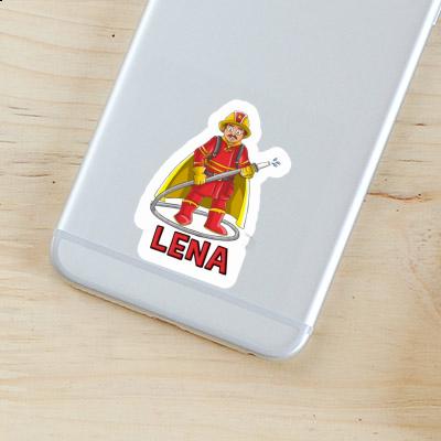 Sticker Lena Firefighter Gift package Image