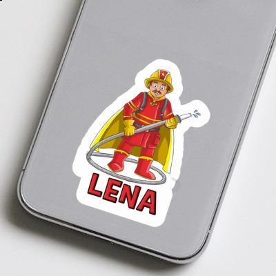 Sticker Lena Firefighter Notebook Image