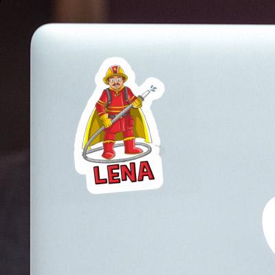 Sticker Lena Firefighter Notebook Image