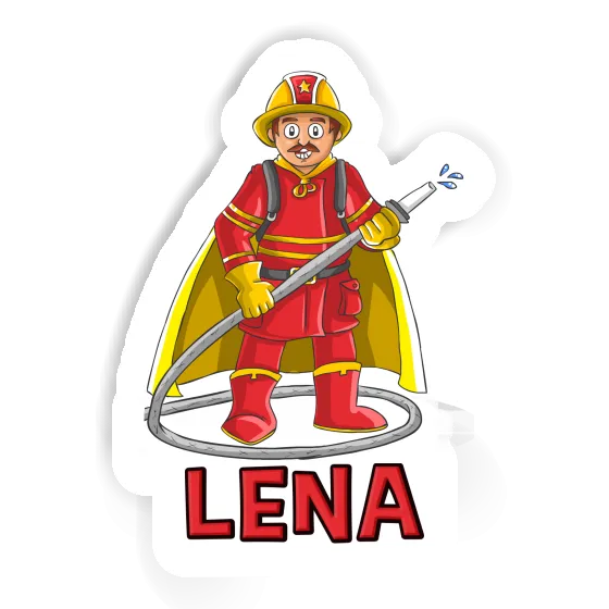 Sticker Lena Firefighter Gift package Image